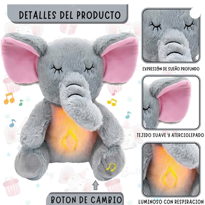 Peluche de Elefante con Respiracion Anti Ansiedad